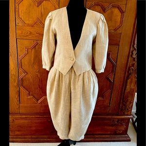 Emanuel Ungaro Linen Suit size 8